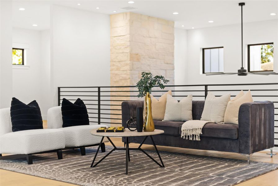 Furnished interior view inside a new home in , Houston (Image 14).