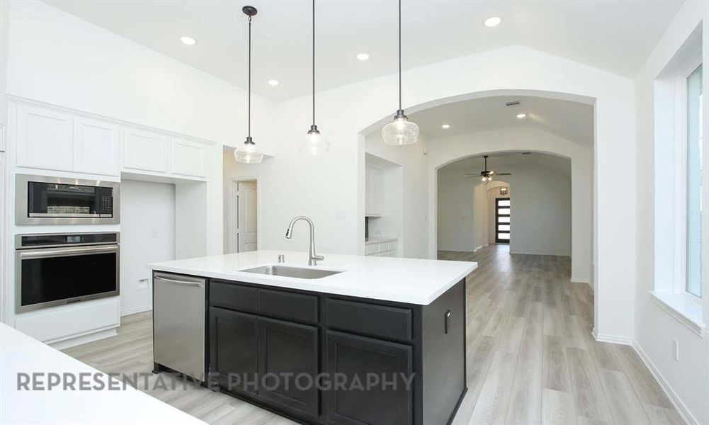 Furnished interior view inside a new home in Creekshaw, Royse City (Image 3).