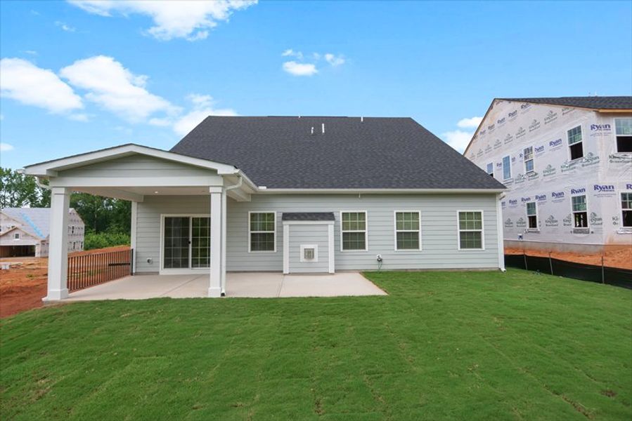 Exterior details and patio area of a home in Canterbrook Farms, Fountain Inn (Image 18). Exterior details and patio area of a home in Canterbrook Farms, Fountain Inn (Image 18).
