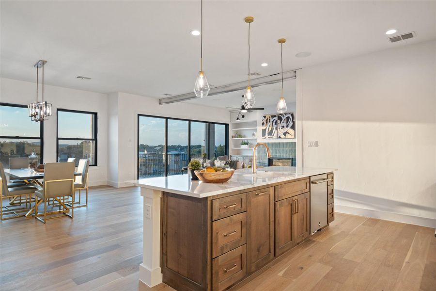 Furnished interior view inside a new home in , Granite Shoals (Image 19).