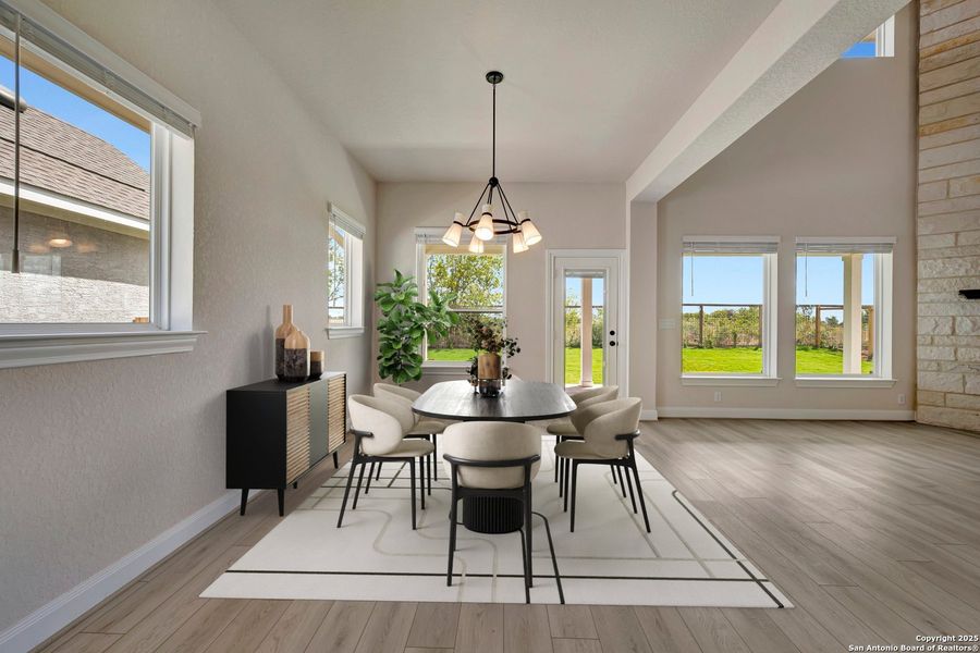 Furnished interior view inside a new home in The Crossvine 55’, Schertz (Image 9).