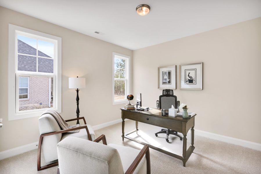 Representative furnished interior of a home built from the Bar Harbour I by Kent Homes in St. James, Southport (Image 127).