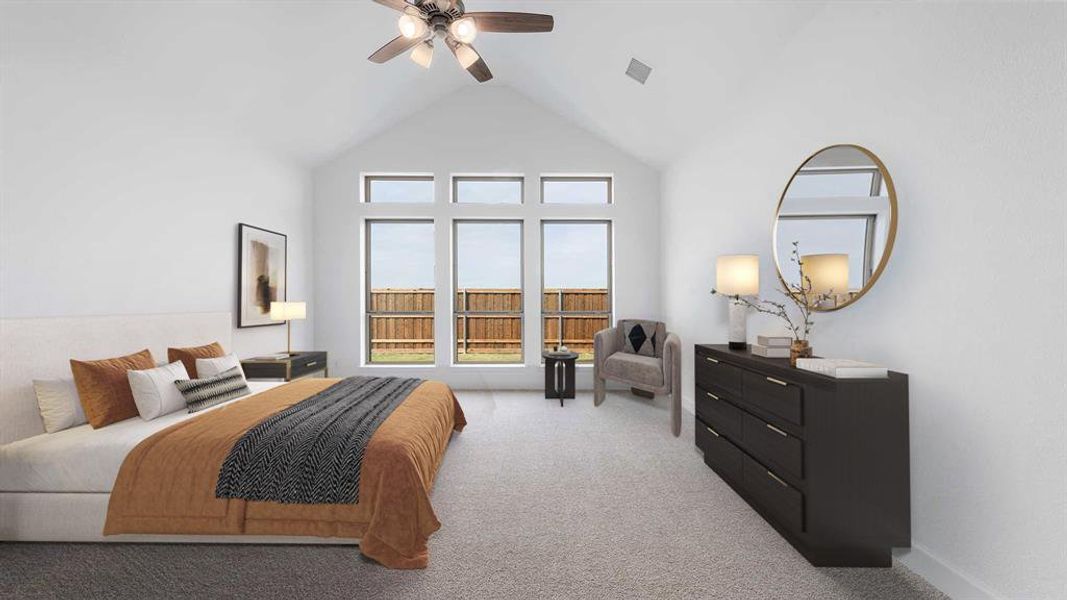 Furnished interior view inside a new home in Myrtle Creek 71', Waxahachie (Image 6). Furnished interior view inside a new home in Myrtle Creek 71', Waxahachie (Image 6).