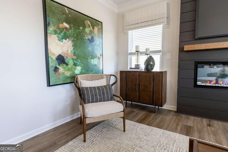 Furnished interior view inside a new home in Bryson Farms, Byron (Image 10).