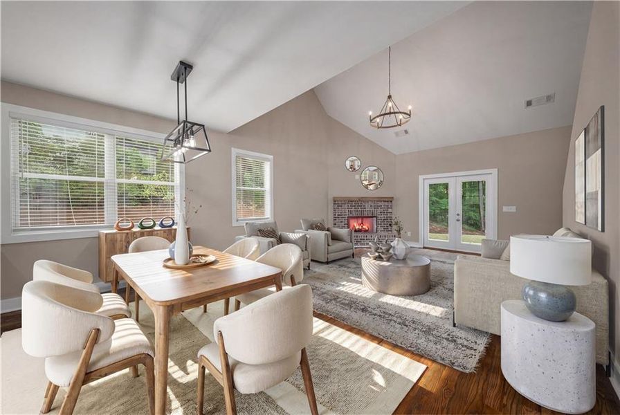 Furnished interior view inside a new home in , Woodstock (Image 8).