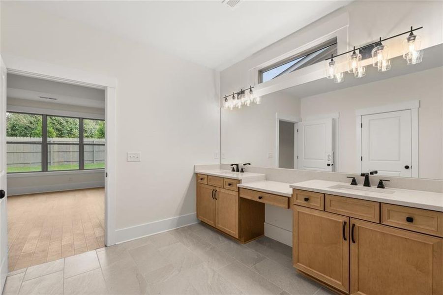 Furnished interior view inside a new home in Soleil Summit Chase, Snellville (Image 12).