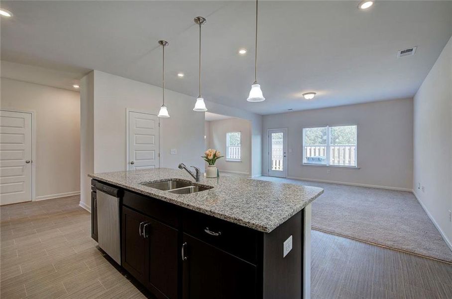 Furnished interior view inside a new home in , Cartersville (Image 5).