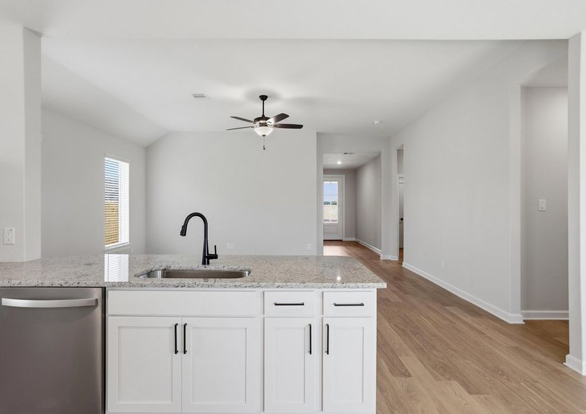 Oak - TX | Kitchen Island – Sink Detail