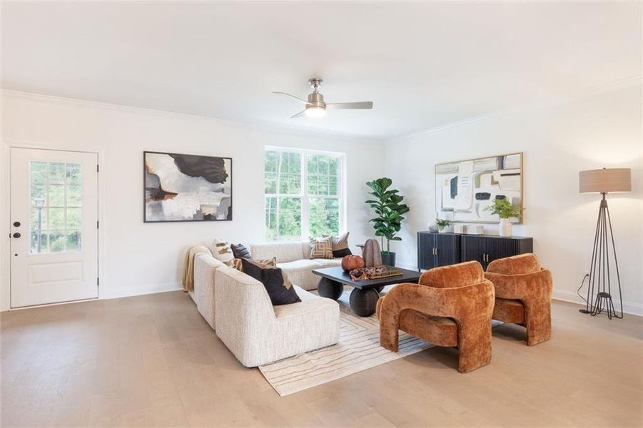 Furnished interior view inside a new home in , Sugar Hill (Image 11).