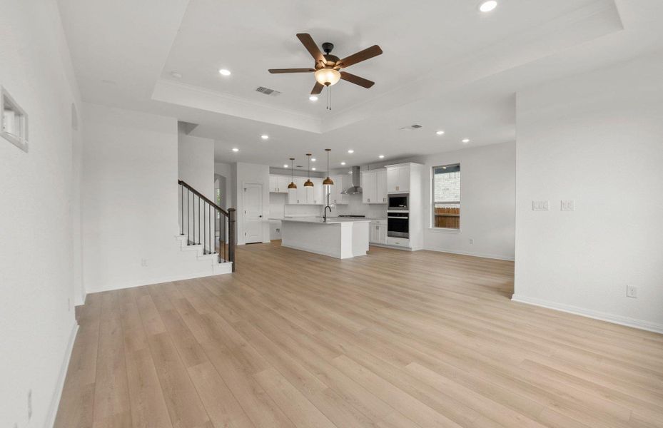 Spacious, unfurnished interior of a new home in Saddleback at Santa Rita Ranch, Liberty Hill (Image 21). Spacious, unfurnished interior of a new home in Saddleback at Santa Rita Ranch, Liberty Hill (Image 21).