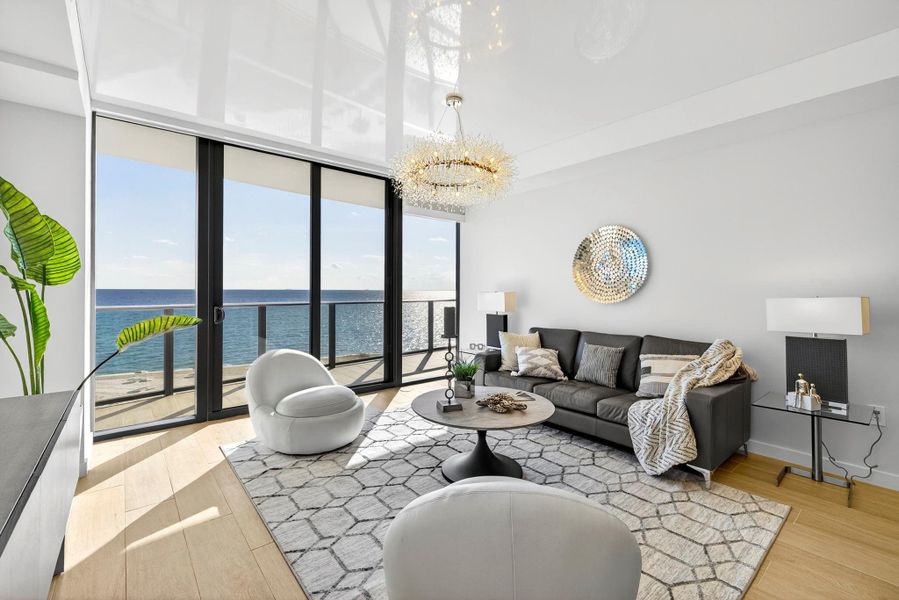 Furnished interior view inside a new home in , Pompano Beach (Image 32).