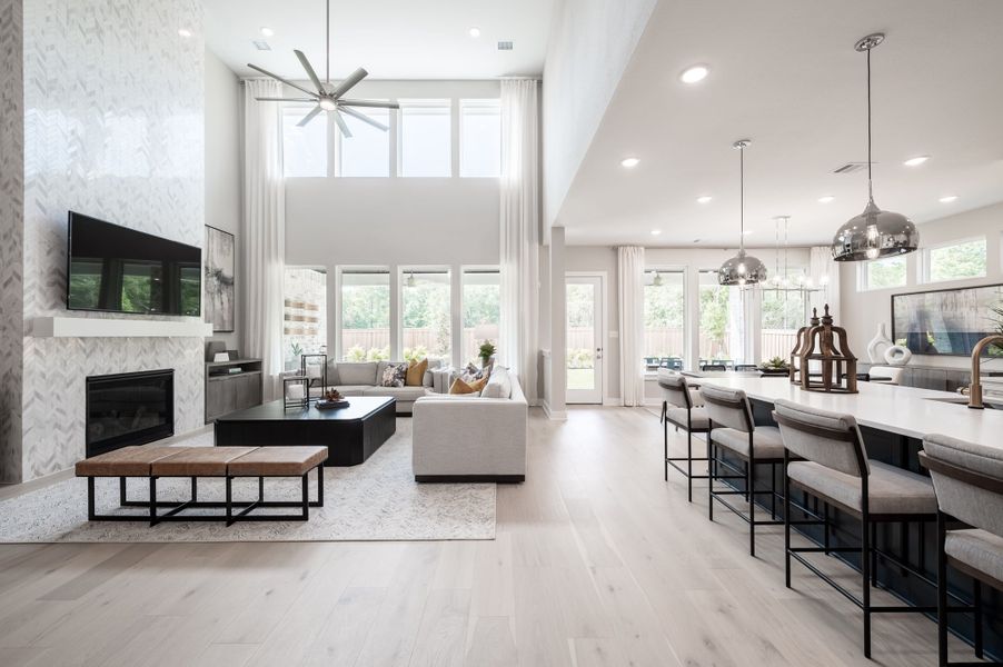 Representative furnished interior of a home built from the Snyder by Tri Pointe Homes in Harvest Green, Richmond (Image 19).