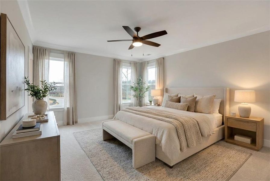 Furnished interior view inside a new home in Marble Tree, Ball Ground (Image 13).