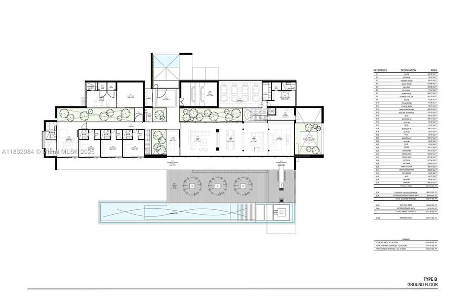 2D floor plan layout of this home in , Southwest Ranches, FL (Image 17). 2D floor plan layout of this home in , Southwest Ranches, FL (Image 17).