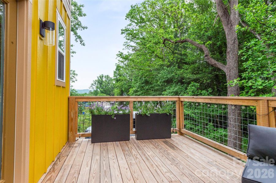 Exterior details and patio area of a home in , Asheville (Image 24). Exterior details and patio area of a home in , Asheville (Image 24).
