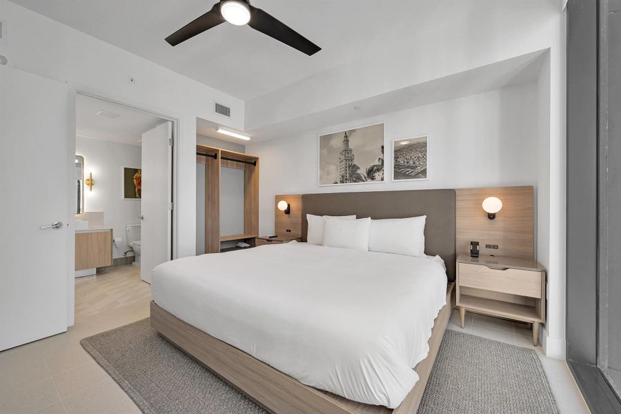 Furnished interior view inside a new home in , Miami (Image 10).