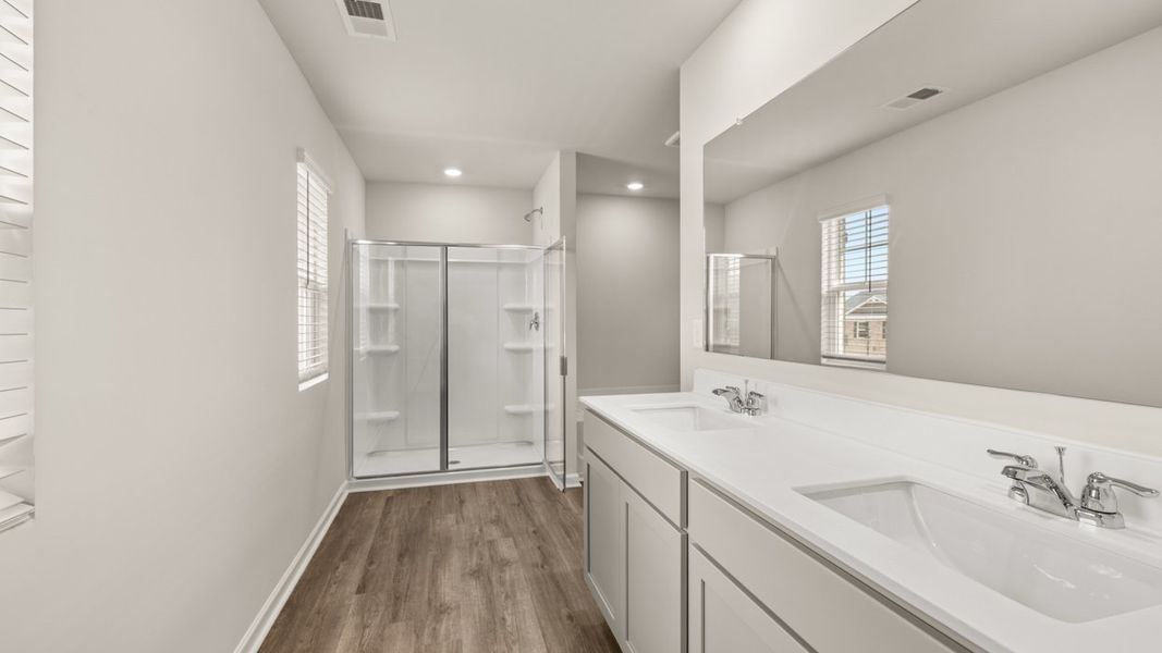 Furnished interior view inside a new home in The Reserve at Calcutta, Stockbridge (Image 8).
