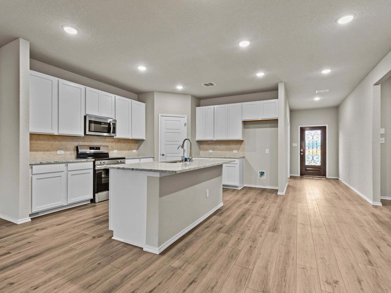 Furnished interior view inside a new home in Royal Crest, San Antonio (Image 8).