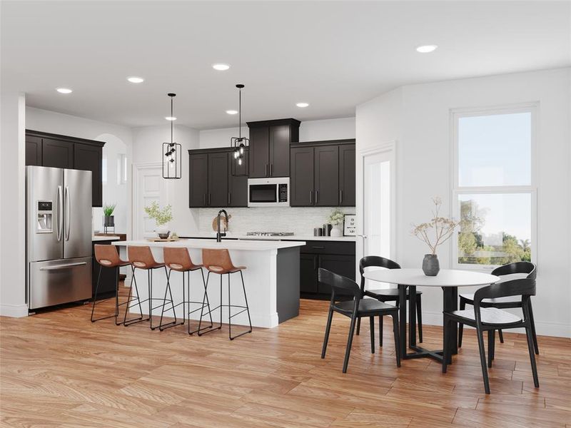 Beazer Homes Waterbend Alpine Floorplan. This is not a photo of the actual home, but is a photo of the Alpine floorplan.