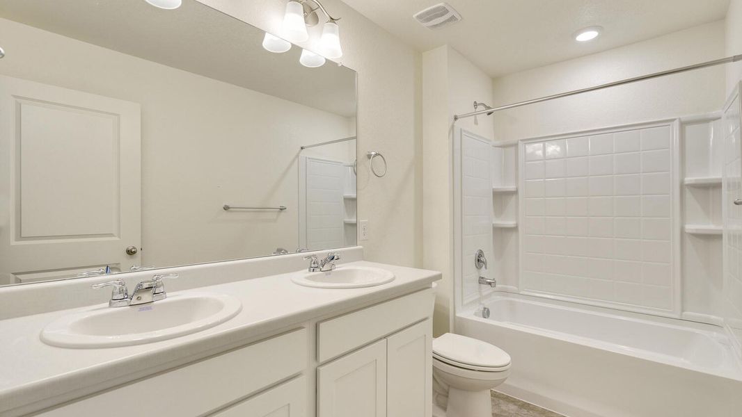 Representative furnished interior of a home built from the Gable by D.R. Horton in Brighton Crossing, Brighton (Image 11).