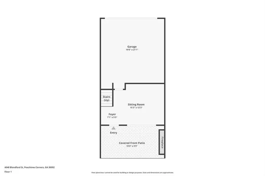 2D floor plan layout of this home in , Peachtree Corners, GA (Image 6).