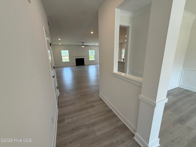Spacious, unfurnished interior of a new home in Wood Creek Landing, Leland (Image 25). Spacious, unfurnished interior of a new home in Wood Creek Landing, Leland (Image 25).