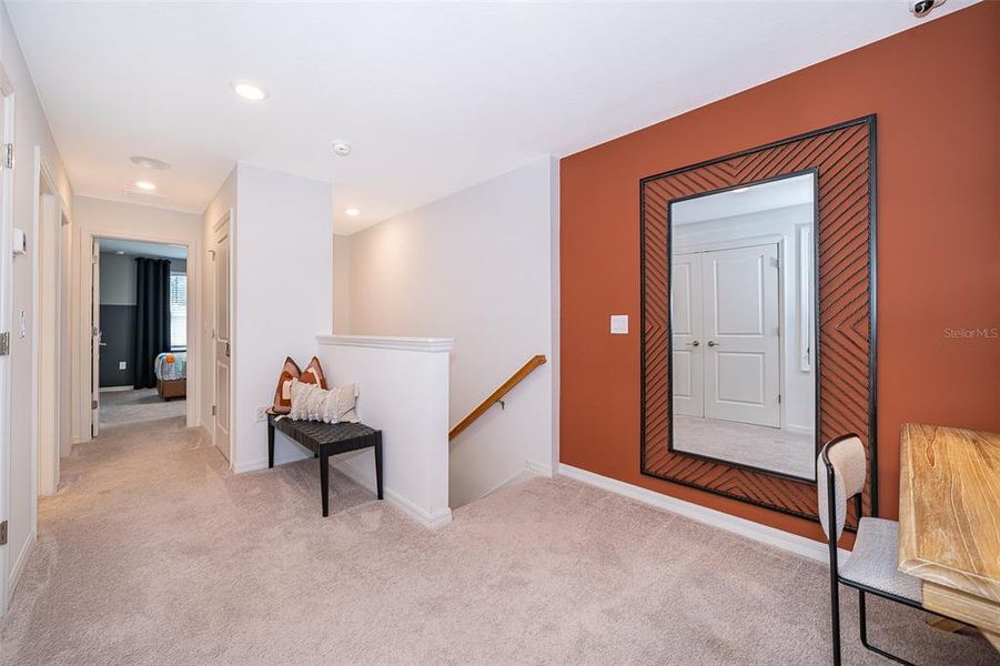 Furnished interior view inside a new home in Horse Creek at Crosswinds, Davenport (Image 11).