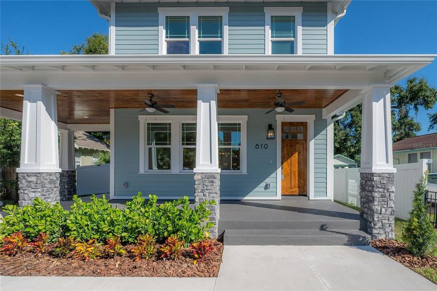 Front exterior of a new home in , Tampa, FL, highlighting curb appeal (Image 2). Front exterior of a new home in , Tampa, FL, highlighting curb appeal (Image 2).