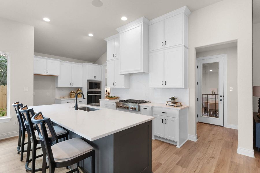 Furnished interior view inside a new home in The Colony- Pine Cove, Bastrop (Image 8).