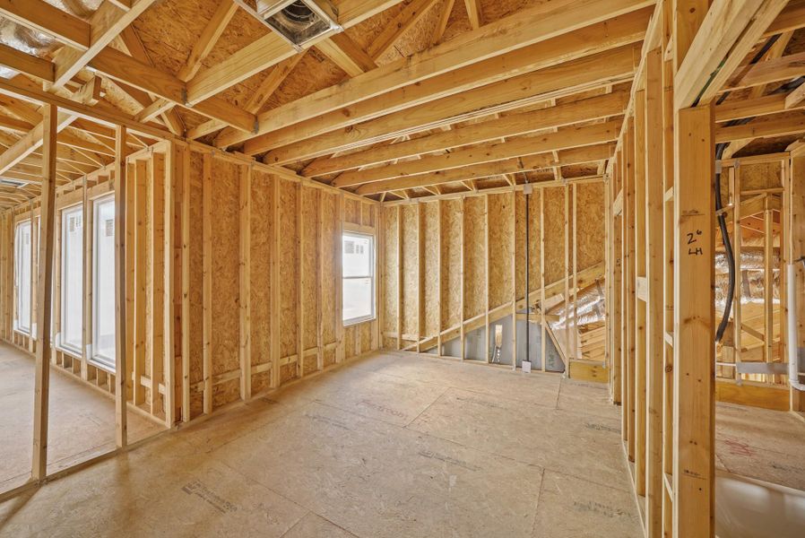 Spacious, unfurnished interior of a new home in Bridgeland, Cypress (Image 8).