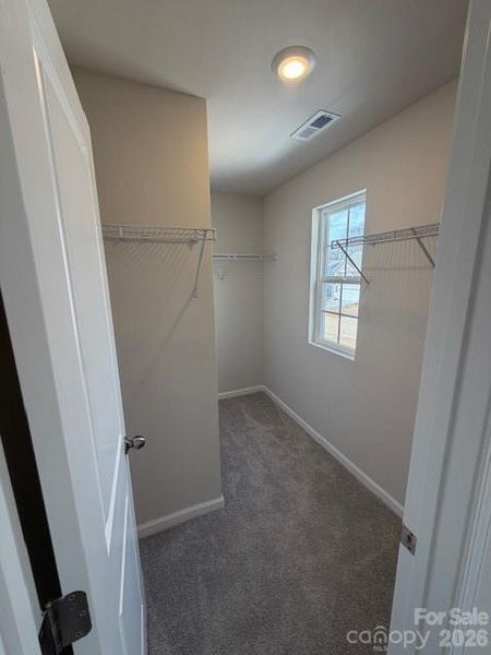 Secondary walk in closet