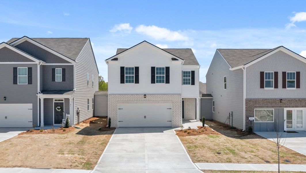Representative exterior photo of a completed home built from the Aisle by D.R. Horton in Rolling Meadows, Jasper, GA (Image 1). Representative exterior photo of a completed home built from the Aisle by D.R. Horton in Rolling Meadows, Jasper, GA (Image 1).