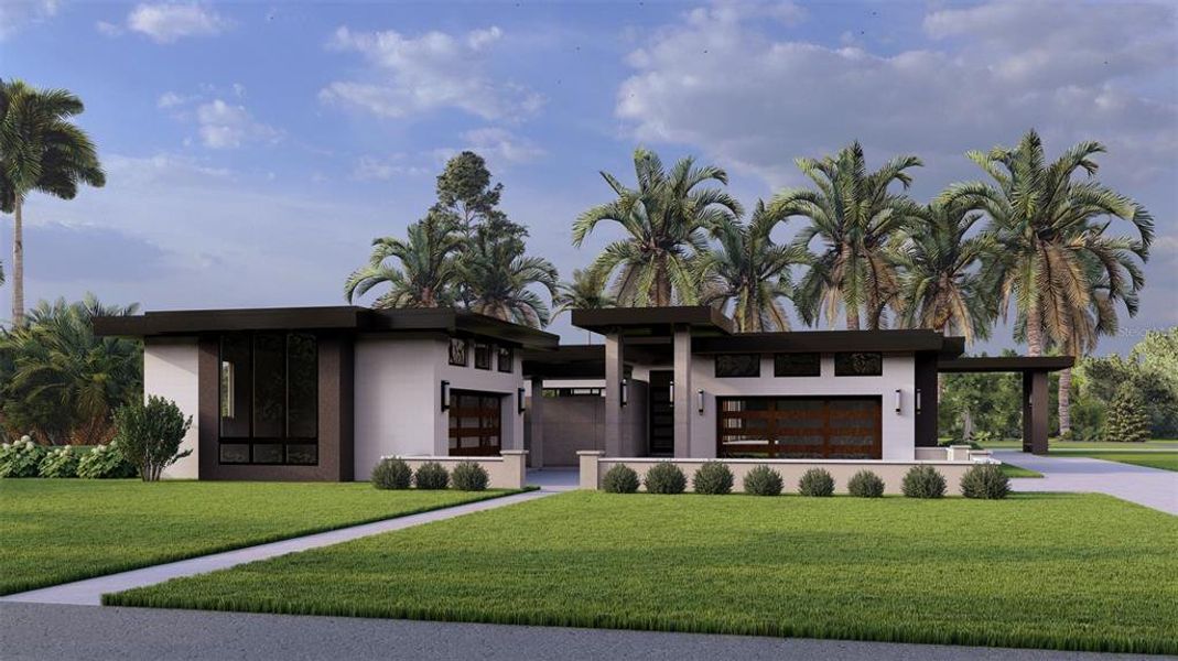 Front exterior of a new home in , Odessa, FL, highlighting curb appeal (Image 14).