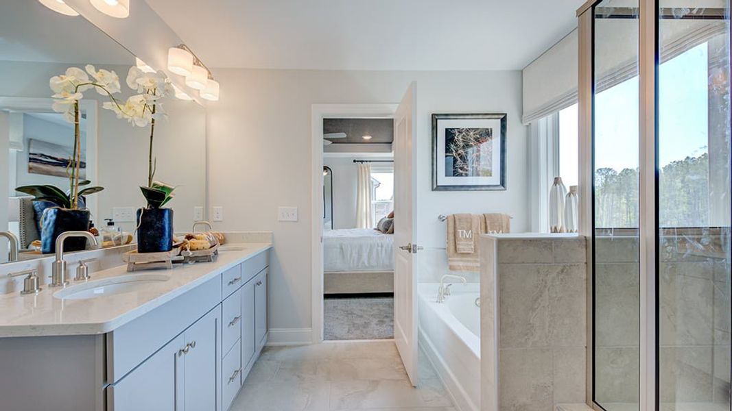 Representative furnished interior of a home built from the Andrews by Taylor Morrison in Bridgeberry, Holly Springs (Image 16).
