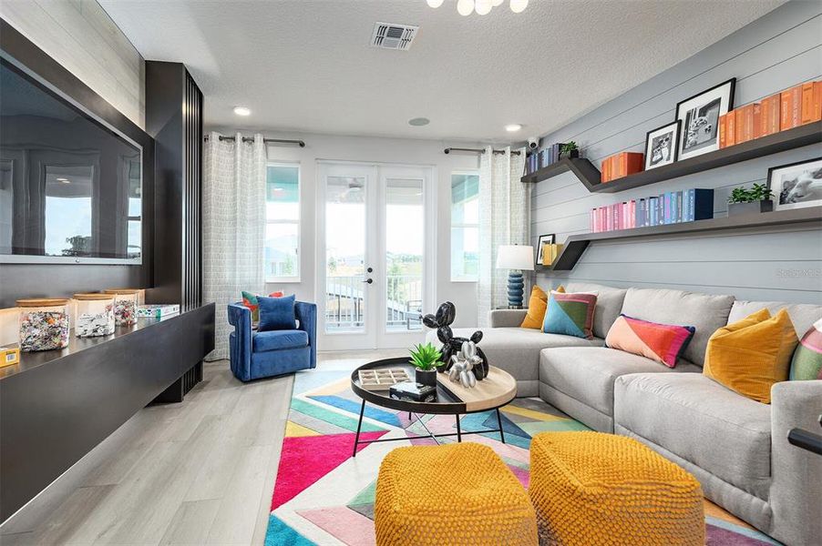 Furnished interior view inside a new home in Emerson Pointe, Apopka (Image 8). Furnished interior view inside a new home in Emerson Pointe, Apopka (Image 8).