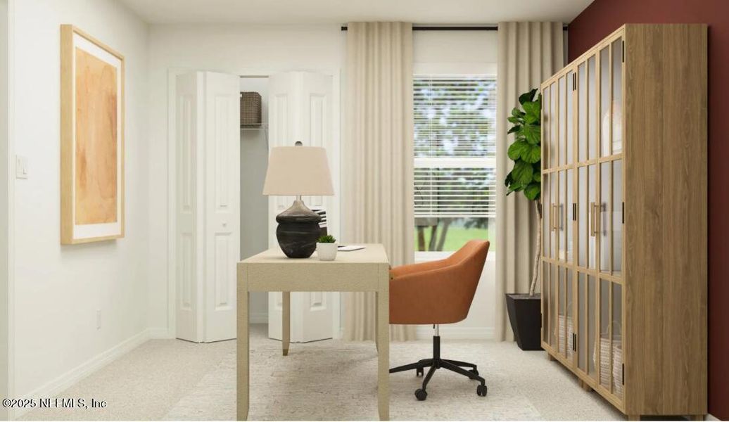 Furnished interior view inside a new home in Whistler Woods, Jacksonville (Image 14).