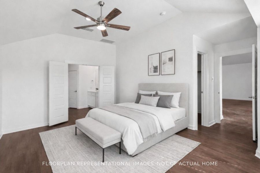 Furnished interior view inside a new home in Hallimore Ranch, Rosenberg (Image 11).