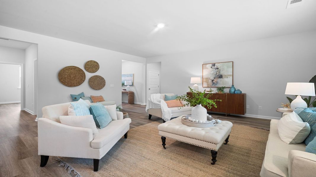 Furnished interior view inside a new home in Fernhill Farms, Statesboro (Image 12).