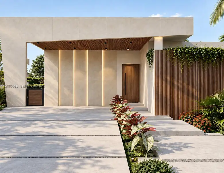 Exterior details and patio area of a home in , Miami Springs (Image 19).