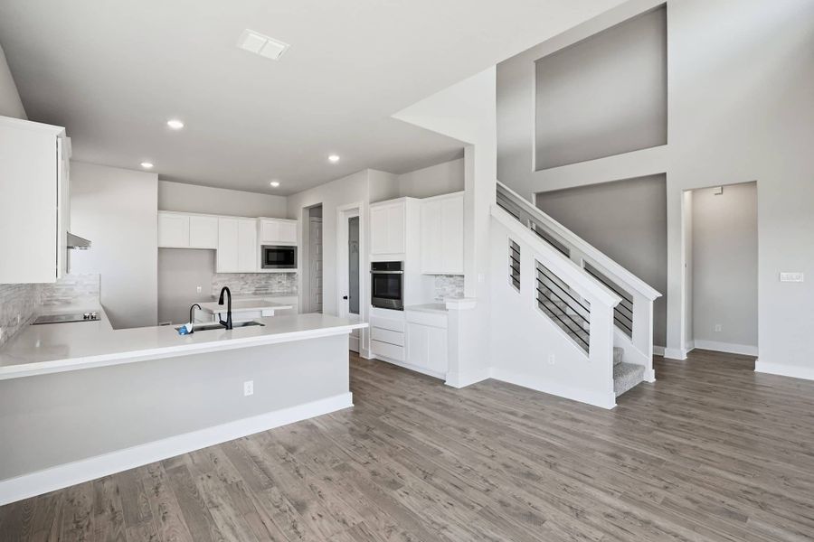 Furnished interior view inside a new home in Alsatian Oaks, Castroville (Image 12).