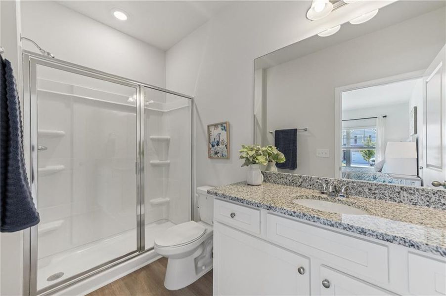 Furnished interior view inside a new home in The Hills at Cedar Creek, Winder (Image 11).