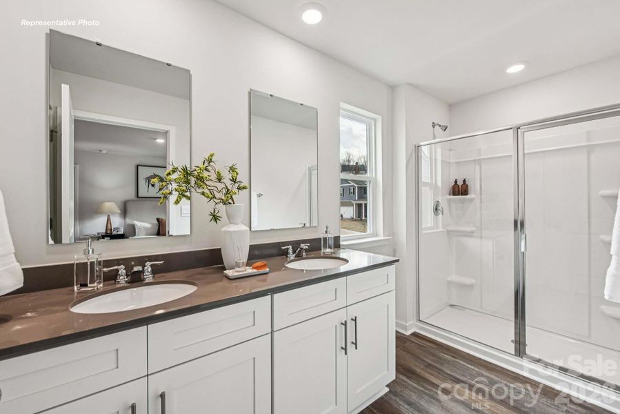 Furnished interior view inside a new home in Huffman Ridge, Hickory (Image 13).