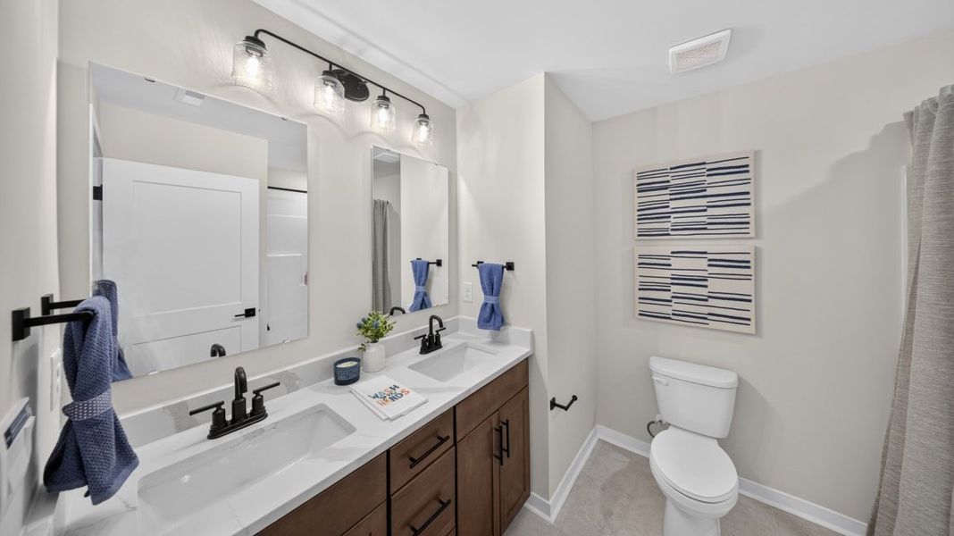 Furnished interior view inside a new home in Westport, York (Image 44).
