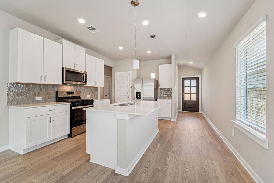 Photo is not of the actual home, but is an inspirational photo of builder’s model home and may depict options, furnishings, and/or decorator features that are not included