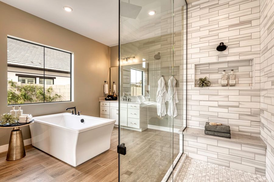 Representative furnished interior of a home built from the Lustre Plan 9003 by Tri Pointe Homes in Emberly, Gilbert (Image 15). Representative furnished interior of a home built from the Lustre Plan 9003 by Tri Pointe Homes in Emberly, Gilbert (Image 15).