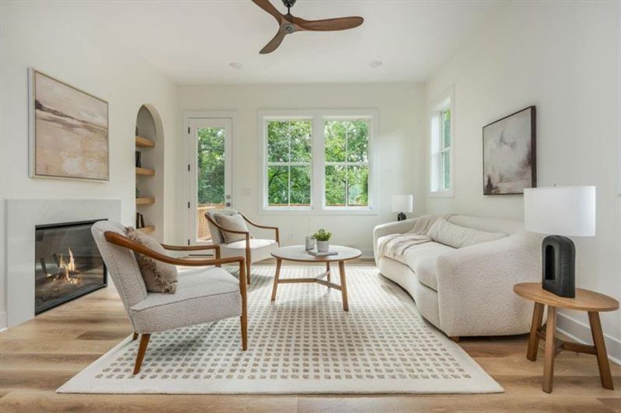 Furnished interior view inside a new home in , Atlanta (Image 30).