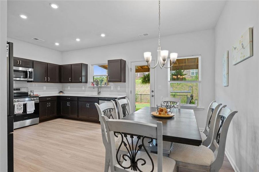 Furnished interior view inside a new home in , Cartersville (Image 23).
