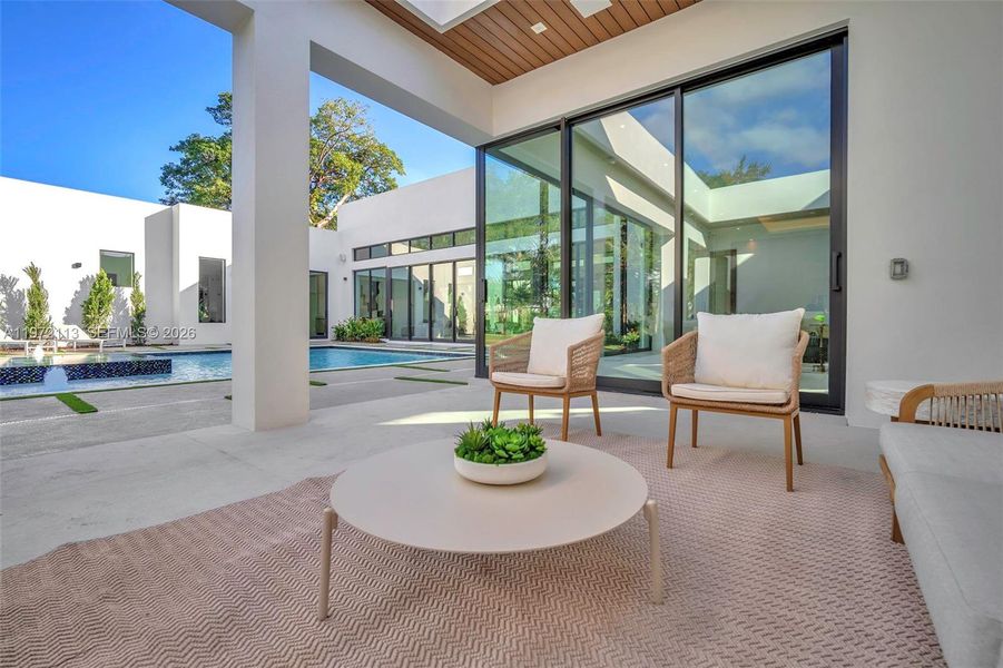 Exterior details and patio area of a home in , Miami (Image 24). Exterior details and patio area of a home in , Miami (Image 24).