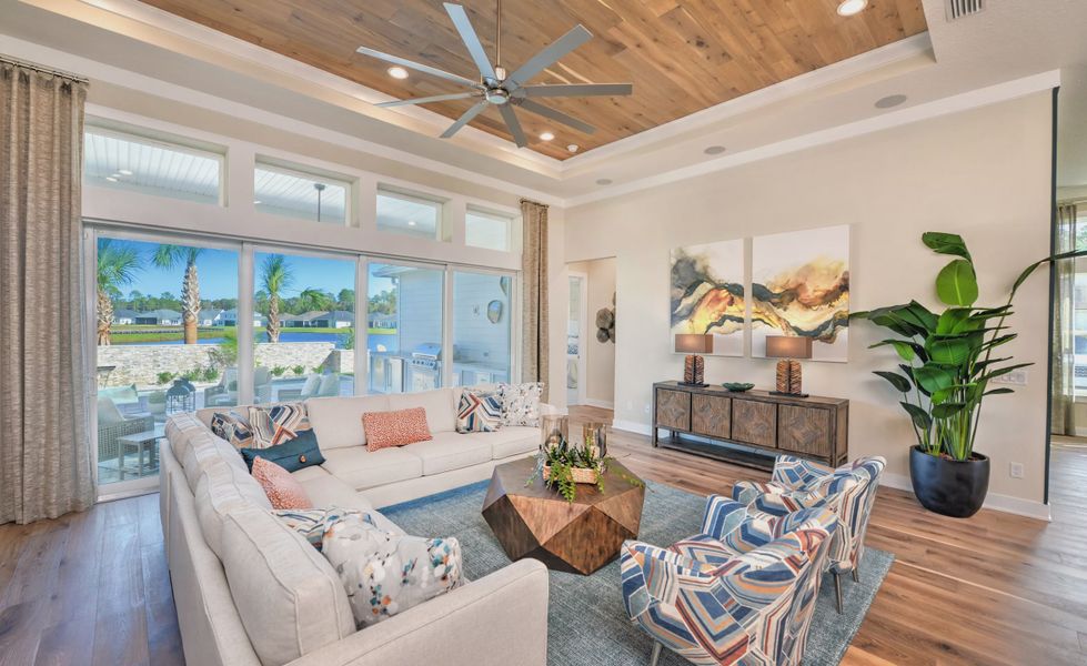 Furnished interior view inside a new home in Amelia National, Fernandina Beach (Image 23).
