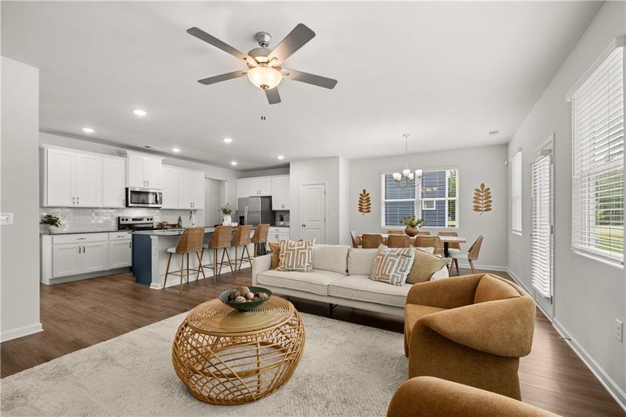 Furnished interior view inside a new home in Walden Park – The Retreat, Jonesboro (Image 33).